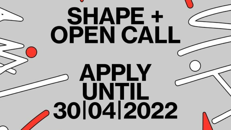 poster for SHAPE open call